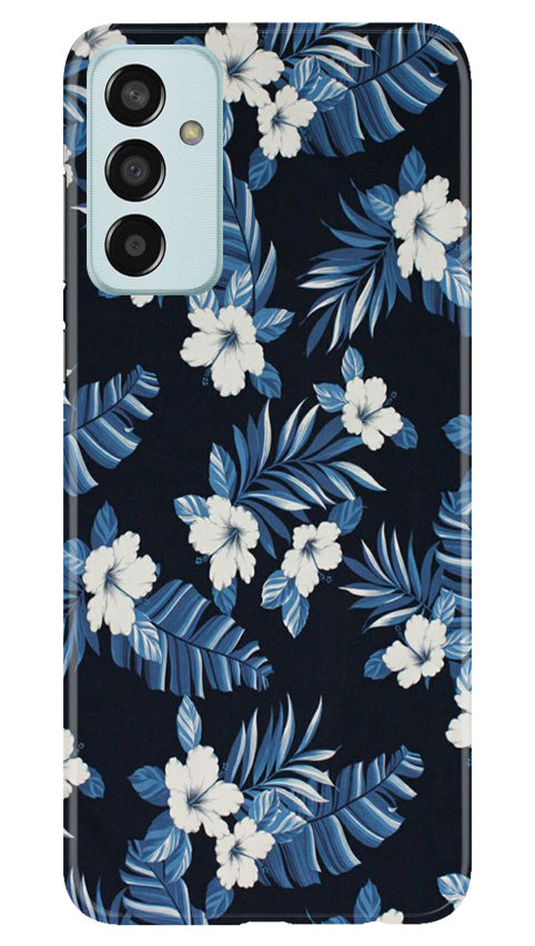 White flowers Blue Background2 Case for Samsung Galaxy M13