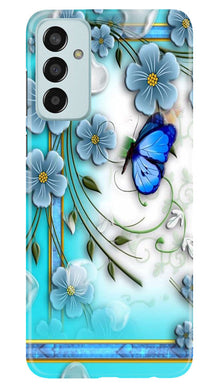 Blue Butterfly Mobile Back Case for Samsung Galaxy M13 (Design - 21)