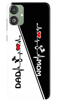 Love Mom Dad Mobile Back Case for Samsung Galaxy F14 5G (Design - 344)