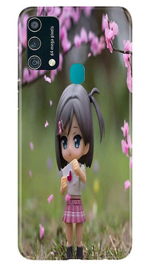 Cute Girl Mobile Back Case for Samsung Galaxy F41 (Design - 92)