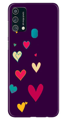 Purple Background Mobile Back Case for Samsung Galaxy F41  (Design - 107)