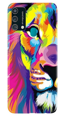 Colorful Lion Mobile Back Case for Samsung Galaxy F41  (Design - 110)