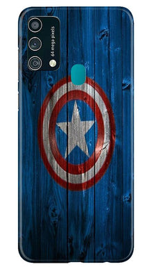 Captain America Superhero Mobile Back Case for Samsung Galaxy F41  (Design - 118)