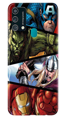 Avengers Superhero Mobile Back Case for Samsung Galaxy F41  (Design - 124)