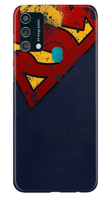 Superman Superhero Mobile Back Case for Samsung Galaxy F41  (Design - 125)