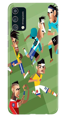 Football Mobile Back Case for Samsung Galaxy F41  (Design - 166)