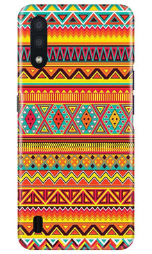 Zigzag line pattern Mobile Back Case for Samsung Galaxy M01 (Design - 4)