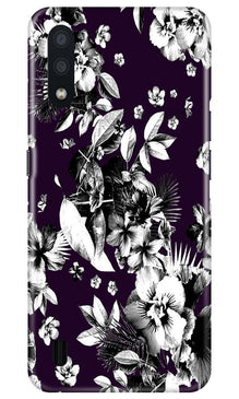 white flowers Mobile Back Case for Samsung Galaxy M01 (Design - 7)