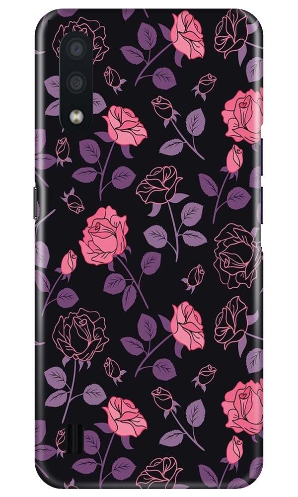 Rose Black Background Case for Samsung Galaxy M01