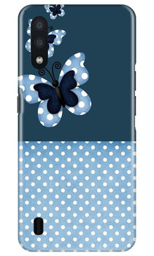 White dots Butterfly Mobile Back Case for Samsung Galaxy M01 (Design - 31)