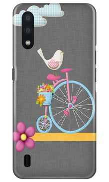 Sparron with cycle Mobile Back Case for Samsung Galaxy M01 (Design - 34)