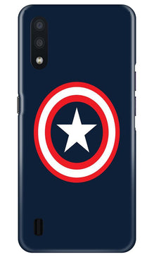 Captain America Mobile Back Case for Samsung Galaxy M01 (Design - 42)