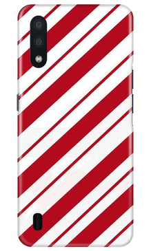 Red White Mobile Back Case for Samsung Galaxy M01 (Design - 44)