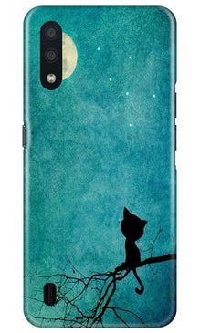 Moon cat Mobile Back Case for Samsung Galaxy M01 (Design - 70)