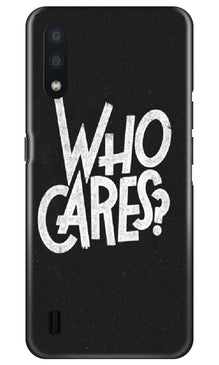 Who Cares Mobile Back Case for Samsung Galaxy M01 (Design - 94)