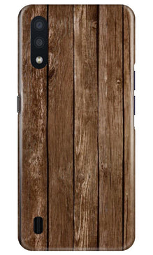 Wooden Look Mobile Back Case for Samsung Galaxy M01  (Design - 112)