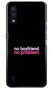 No Boyfriend No problem Mobile Back Case for Samsung Galaxy M01  (Design - 138)