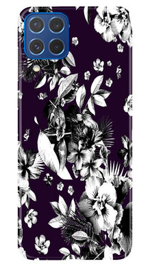 white flowers Mobile Back Case for Samsung Galaxy M62 (Design - 7)