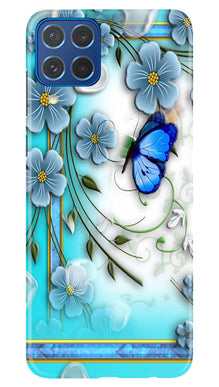 Blue Butterfly Mobile Back Case for Samsung Galaxy M62 (Design - 21)