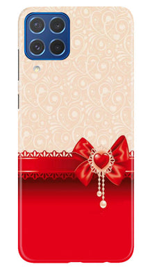 Gift Wrap3 Mobile Back Case for Samsung Galaxy M62 (Design - 36)