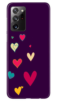 Purple Background Mobile Back Case for Samsung Galaxy Note 20 Ultra  (Design - 107)