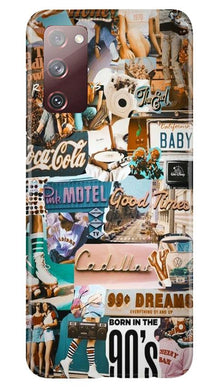 Vintage Design Mobile Back Case for Galaxy S20 FE (Design - 284)