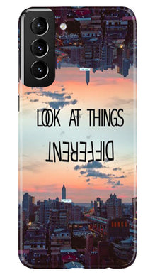 Look at things different Mobile Back Case for Samsung Galaxy S22 Plus (Design - 99)