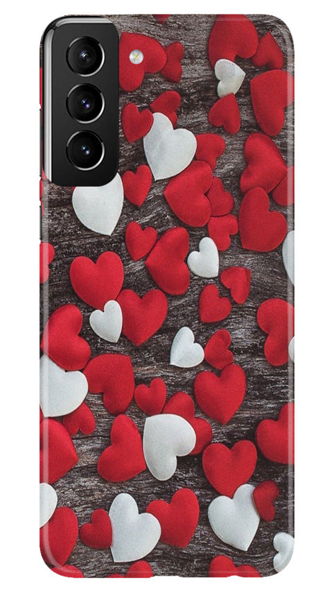 Red White Hearts Case for Samsung Galaxy S22 Plus  (Design - 105)