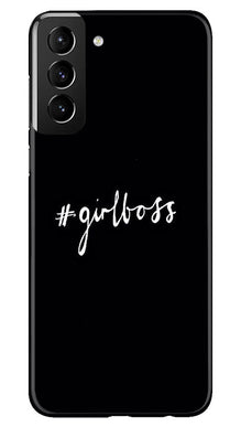 #GirlBoss Mobile Back Case for Samsung Galaxy S22 Plus (Design - 235)