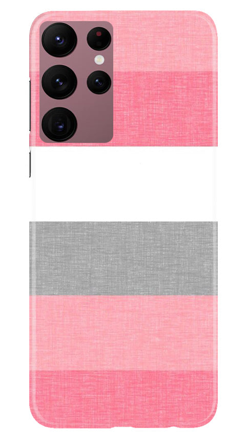 Pink white pattern Case for Samsung Galaxy S22 Ultra