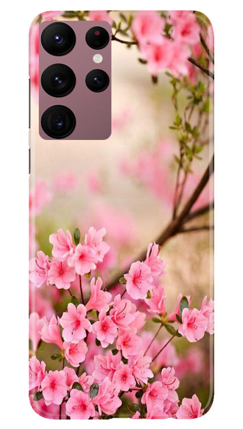 Pink flowers Case for Samsung Galaxy S22 Ultra