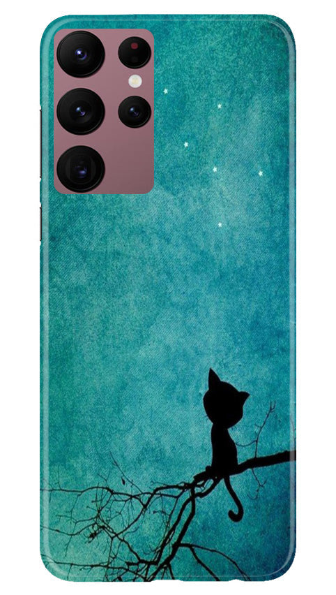 Moon cat Case for Samsung Galaxy S22 Ultra