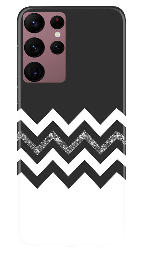 Black white Pattern2Case for Samsung Galaxy S22 Ultra