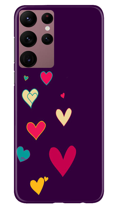 Purple Background Case for Samsung Galaxy S22 Ultra(Design - 107)