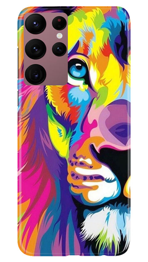 Colorful Lion Case for Samsung Galaxy S22 Ultra(Design - 110)