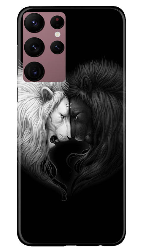 Dark White Lion Case for Samsung Galaxy S22 Ultra(Design - 140)