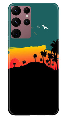 Sky Trees Mobile Back Case for Samsung Galaxy S22 Ultra (Design - 160)