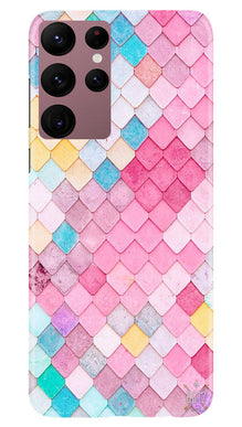 Pink Pattern Mobile Back Case for Samsung Galaxy S22 Ultra (Design - 184)