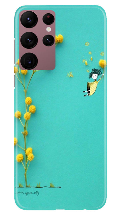 Flowers Girl Case for Samsung Galaxy S22 Ultra (Design No. 185)