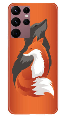 Wolf  Mobile Back Case for Samsung Galaxy S22 Ultra (Design - 193)