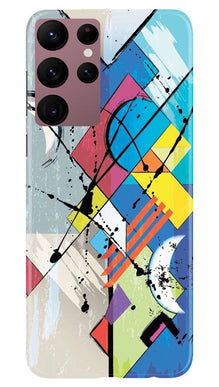 Modern Art Mobile Back Case for Samsung Galaxy S22 Ultra (Design - 204)