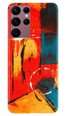 Modern Art Mobile Back Case for Samsung Galaxy S22 Ultra (Design - 208)