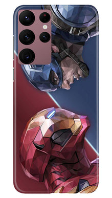 Ironman Captain America Mobile Back Case for Samsung Galaxy S22 Ultra (Design - 214)