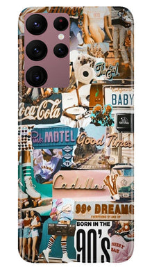 Vintage Design Mobile Back Case for Samsung Galaxy S22 Ultra (Design - 253)