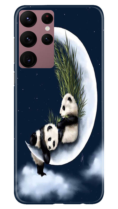 Panda Moon Mobile Back Case for Samsung Galaxy S22 Ultra (Design - 280)