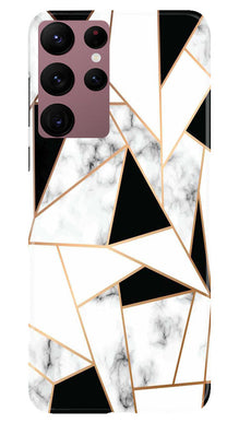 Marble Texture Mobile Back Case for Samsung Galaxy S22 Ultra (Design - 284)