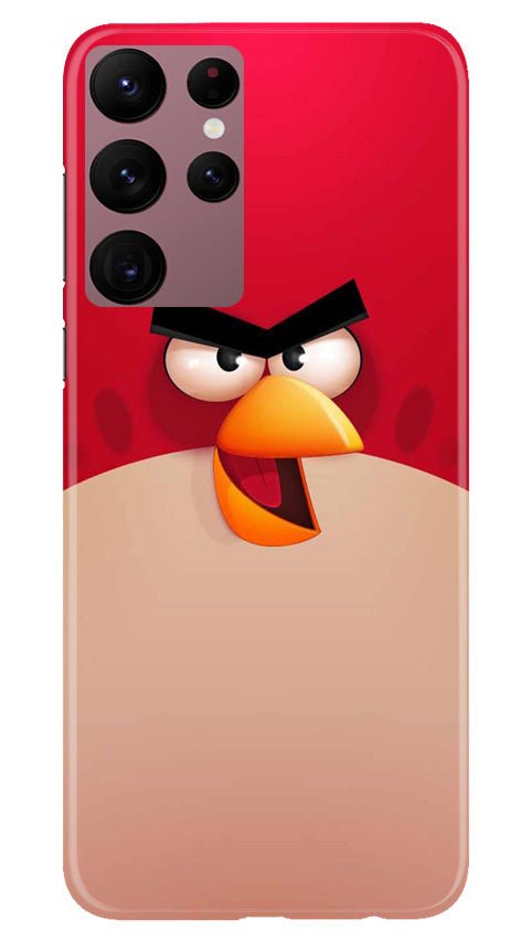 Angry Bird Red Mobile Back Case for Samsung Galaxy S22 Ultra (Design - 287)