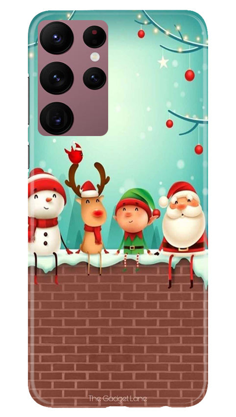 Santa Claus Mobile Back Case for Samsung Galaxy S22 Ultra (Design - 296)