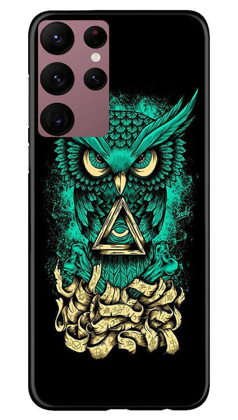 Owl Mobile Back Case for Samsung Galaxy S22 Ultra (Design - 317)