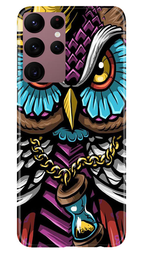 Owl Mobile Back Case for Samsung Galaxy S22 Ultra (Design - 318)